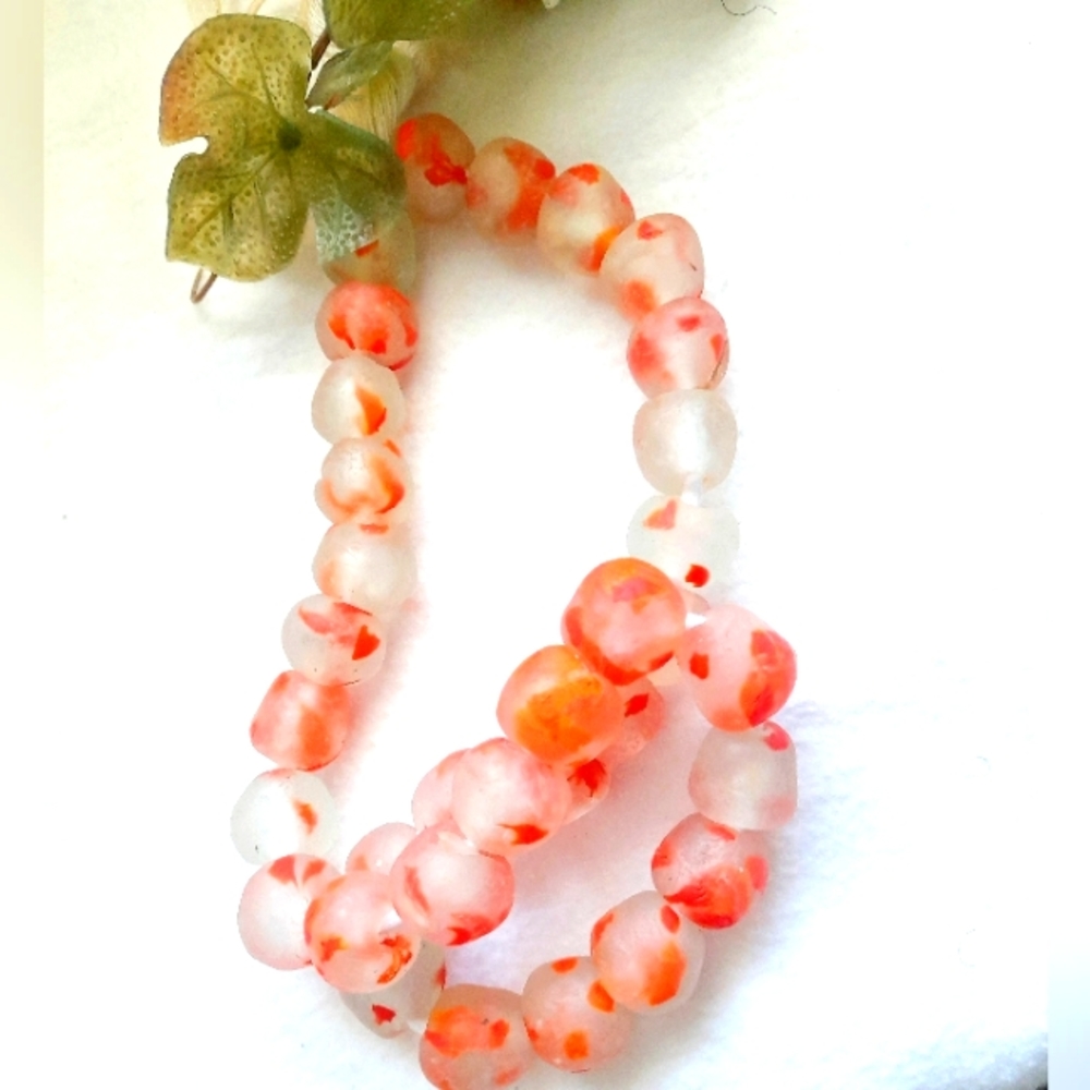 New Glass Beads 15mm handmade